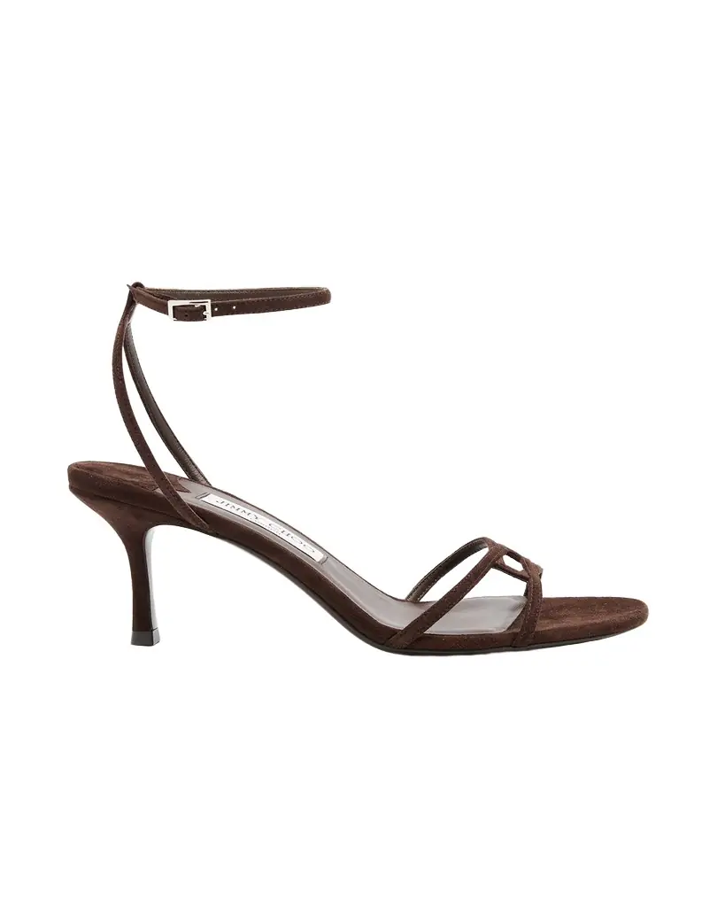 Jimmy Choo 1998 Leo Suede Ankle-Strap Sandals