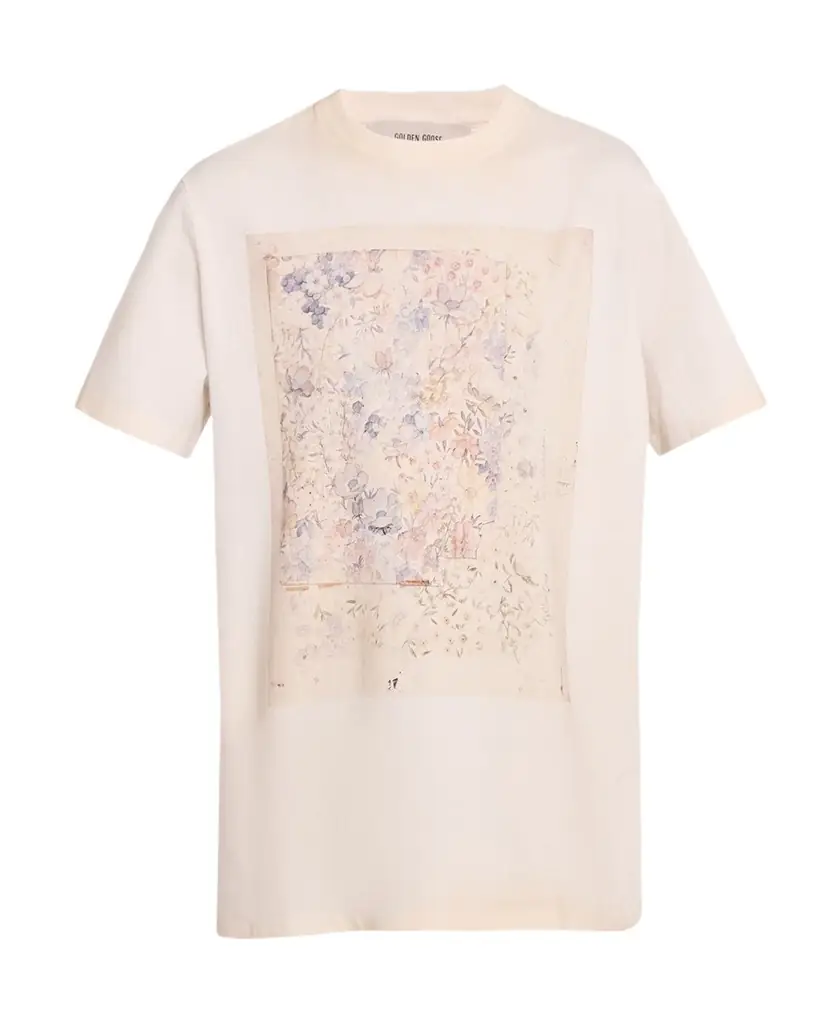 Golden Goose Journey Floral Print Crewneck T-Shirt