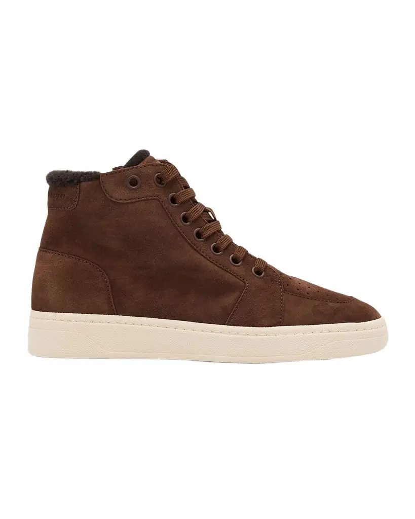 Giuseppe Zanotti Men 's GZ 94 Scarpa Suede Shearling-Lined Zip-Up Sneakers