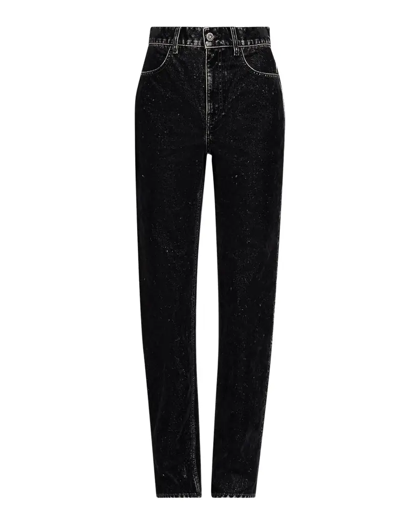 Golden Goose Journey Straight Velvet-Effect Jeans