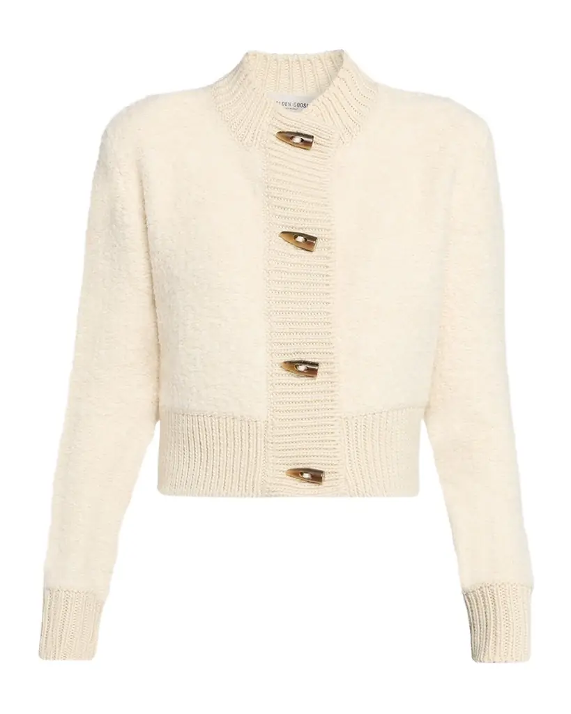 Golden Goose Journey Oxa Boucle Wool-Blend Cardigan