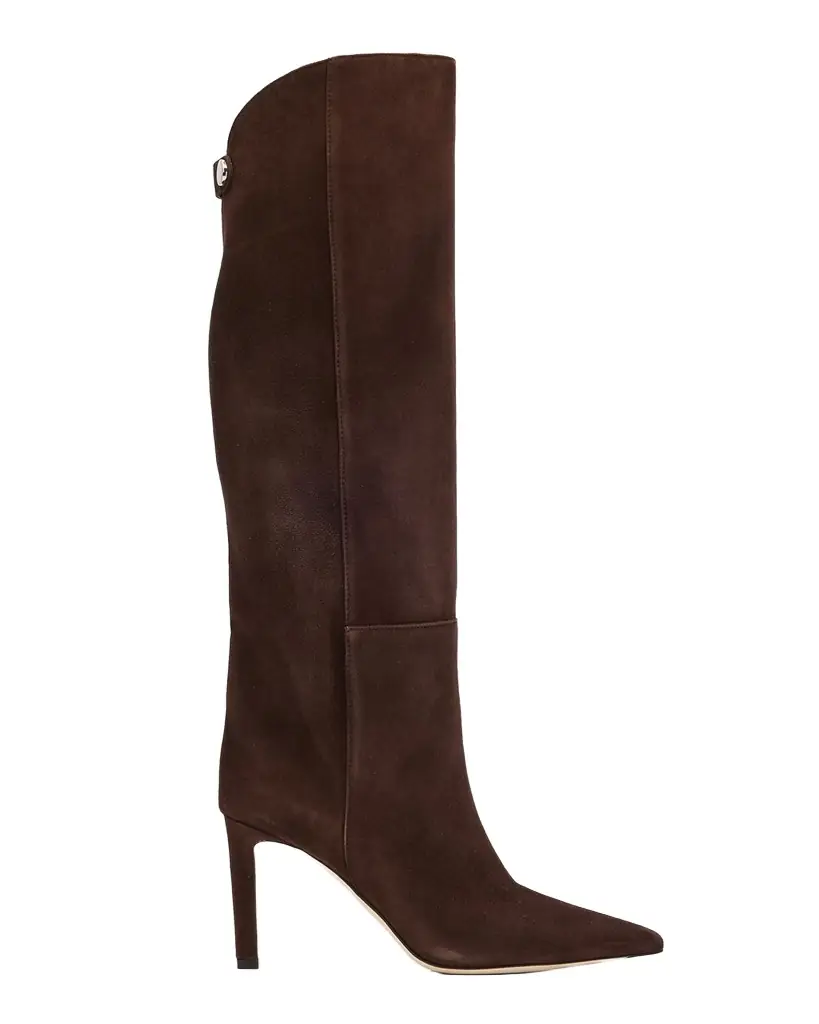 Jimmy Choo Alizze 85 Suede Knee-High Boots