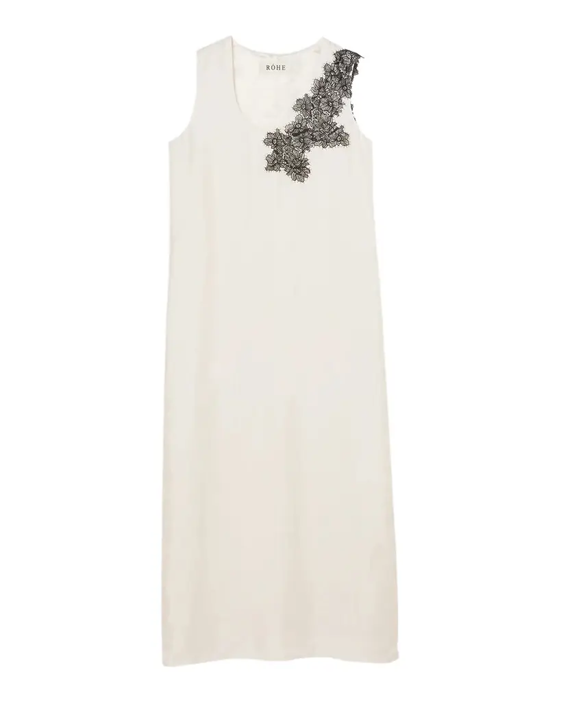 Rohe Scoop-Neck Silk Lace Dress