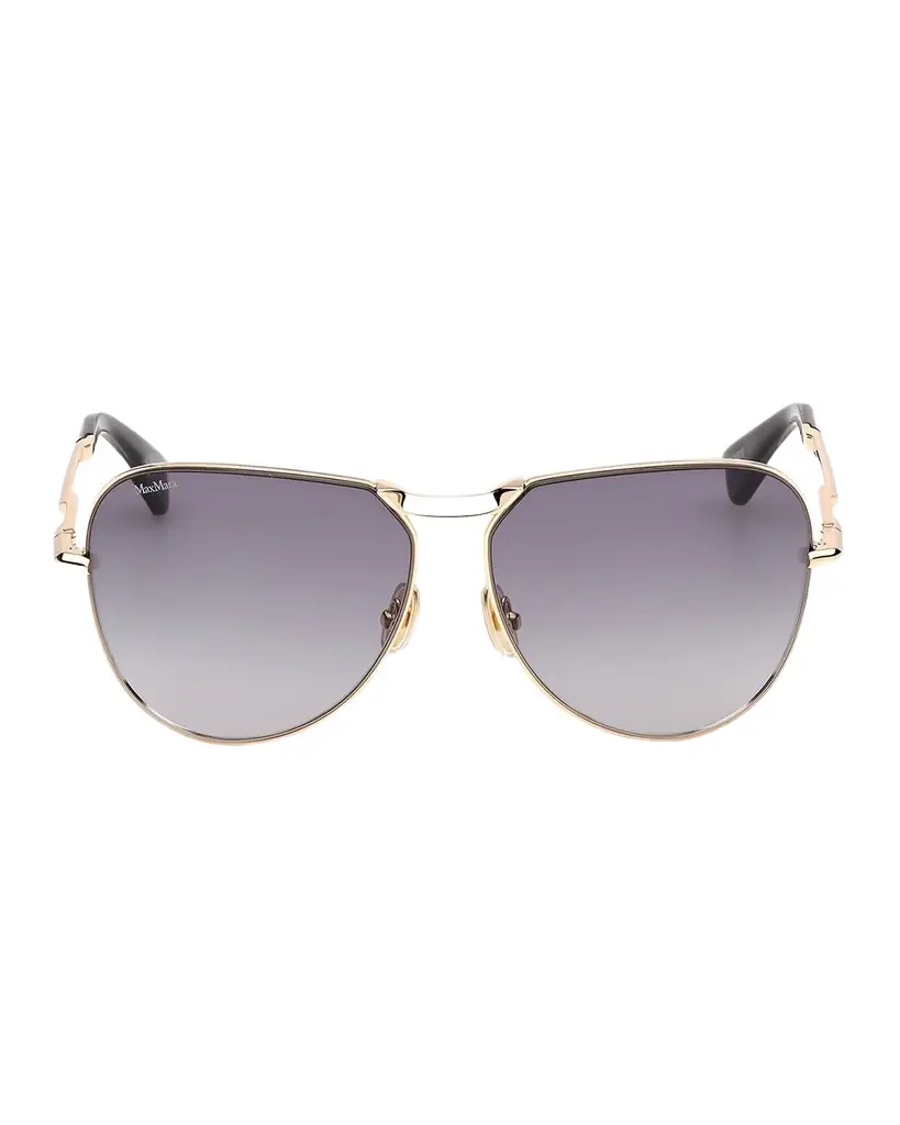 Max Mara Miller-2 Metal Aviator Sunglasses