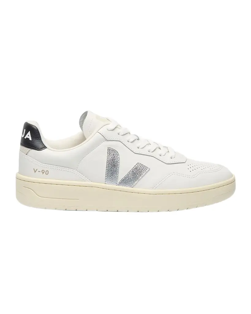 VEJA V-90 Bicolor Low-Top Sneakers