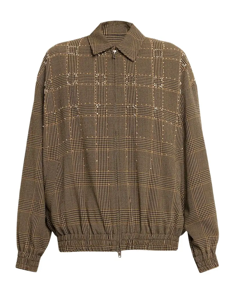Golden Goose Journey Prince of Wales Bomber Jacket