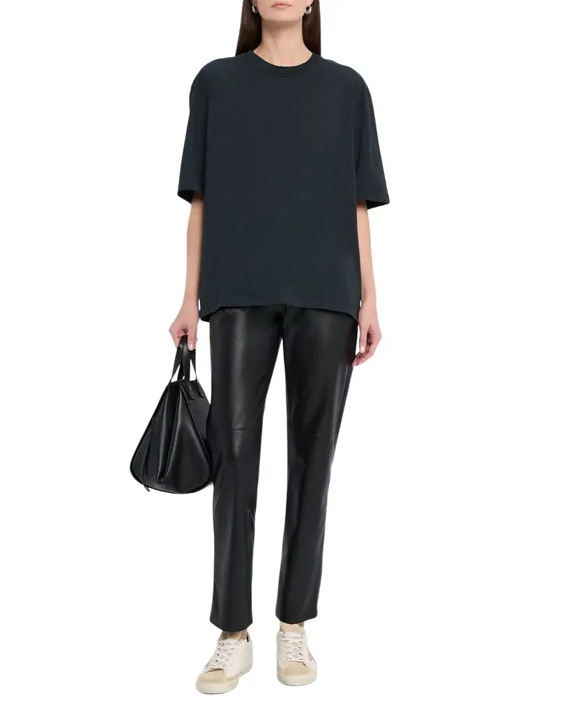 Golden Goose Reverse Logo Cotton Crewneck T-Shirt