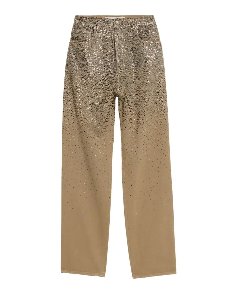 Golden Goose Journey Loose-Fit Swarovski Crystal Pants