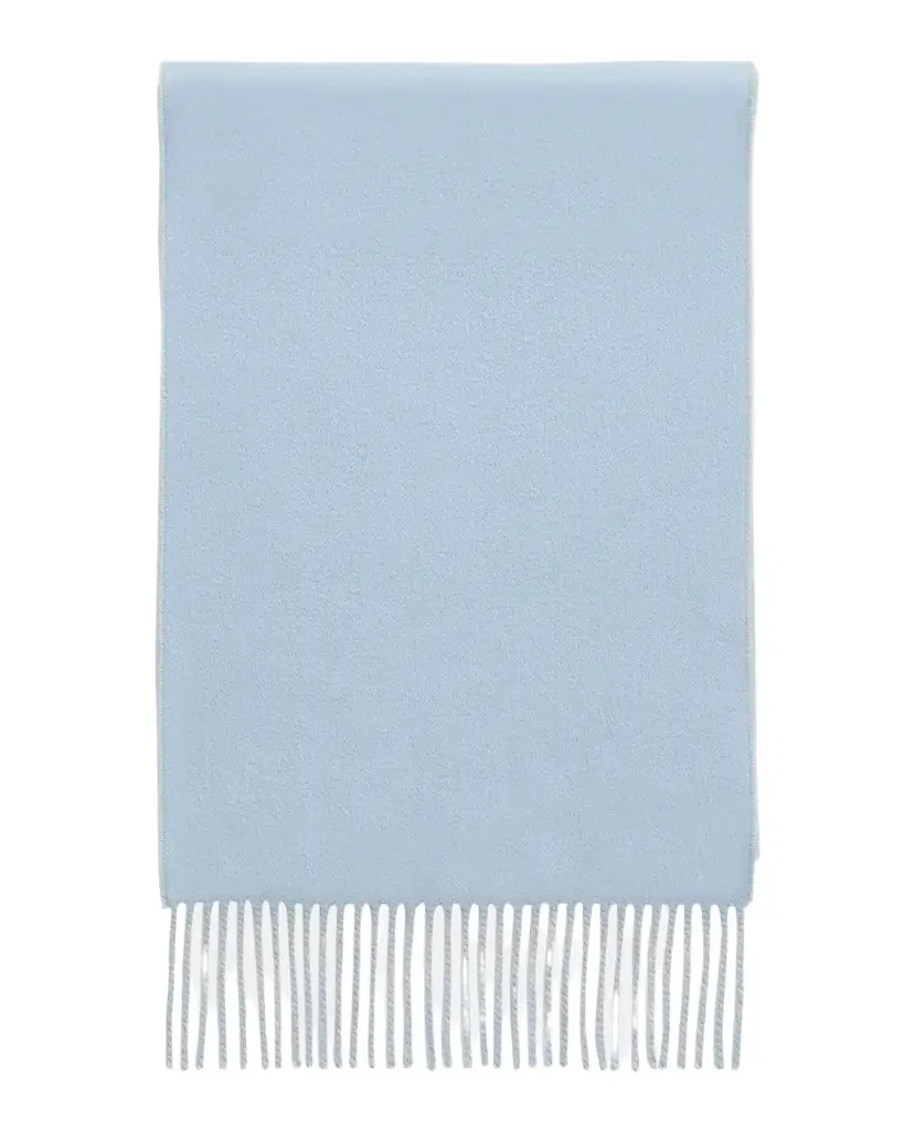 Burberry Men 's Cashmere Double-Face EKD Embroidered Scarf