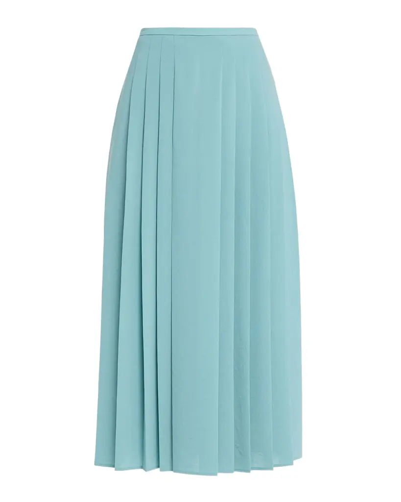 Joseph Crete Straight Pleated Midi Skirt