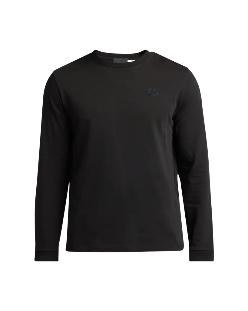 Moncler Men's Cotton Graffiti Logo Long-Sleeve T-Shirt