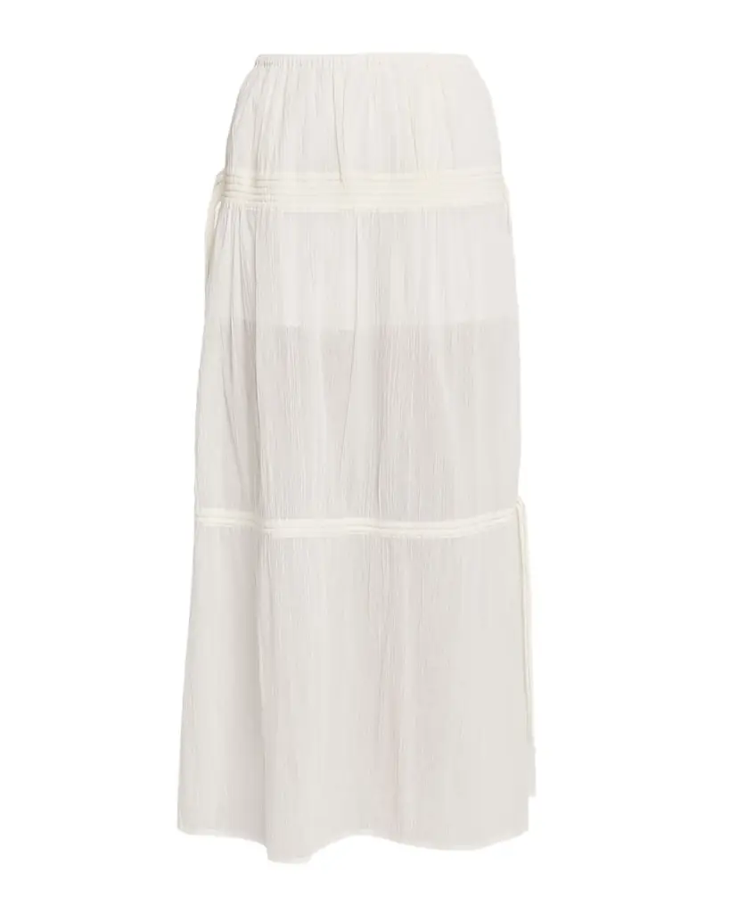 Toteme Tiered Drawstring Maxi Skirt
