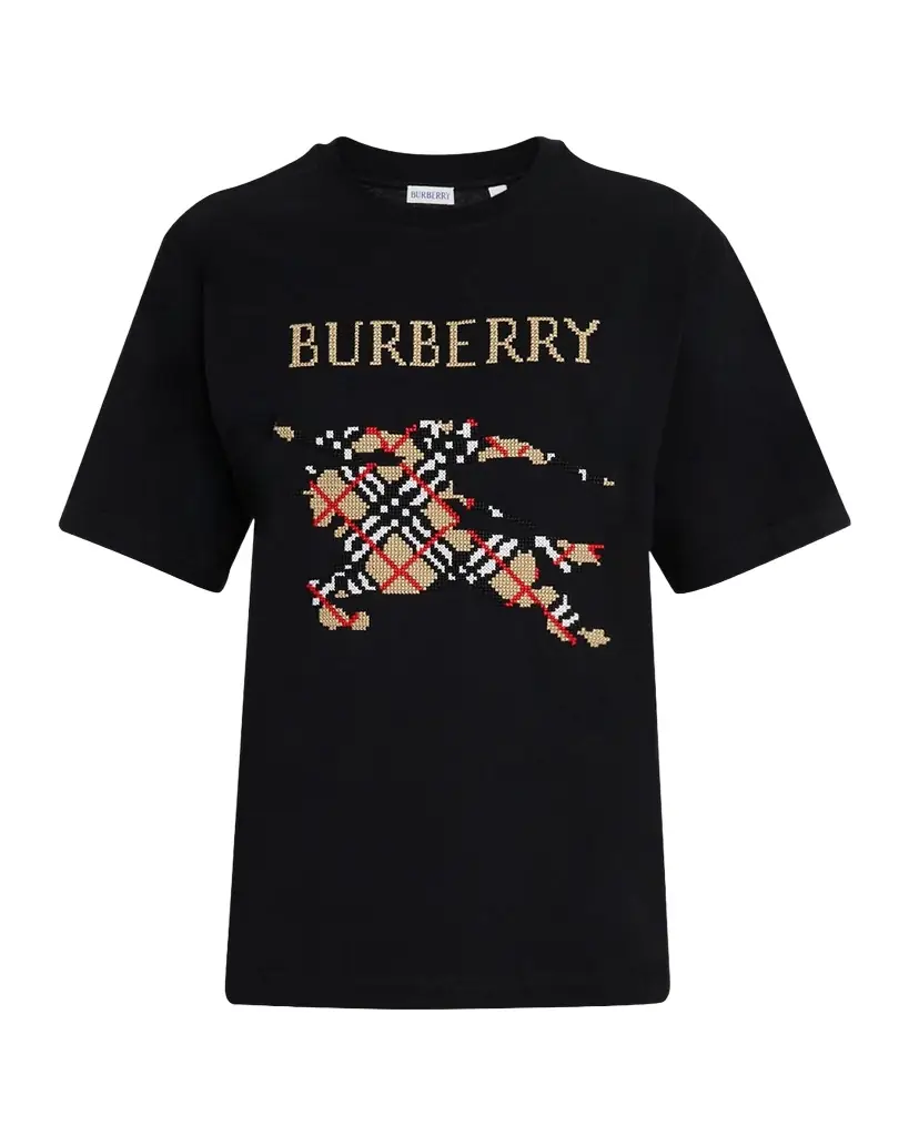 Burberry Men 's Cotton Cross Stitch EKD​ Graphic T-Shirt