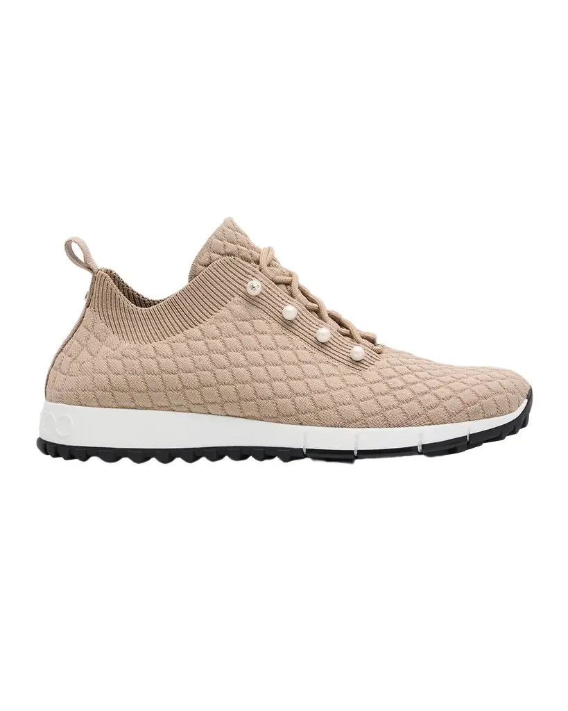 Jimmy Choo Veles Embellished Knit Trainers