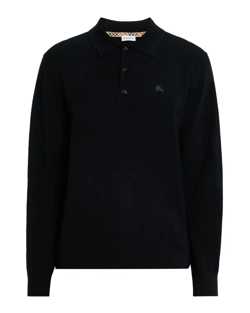 Burberry Men 's Embroidered EKD Knit Polo Shirt