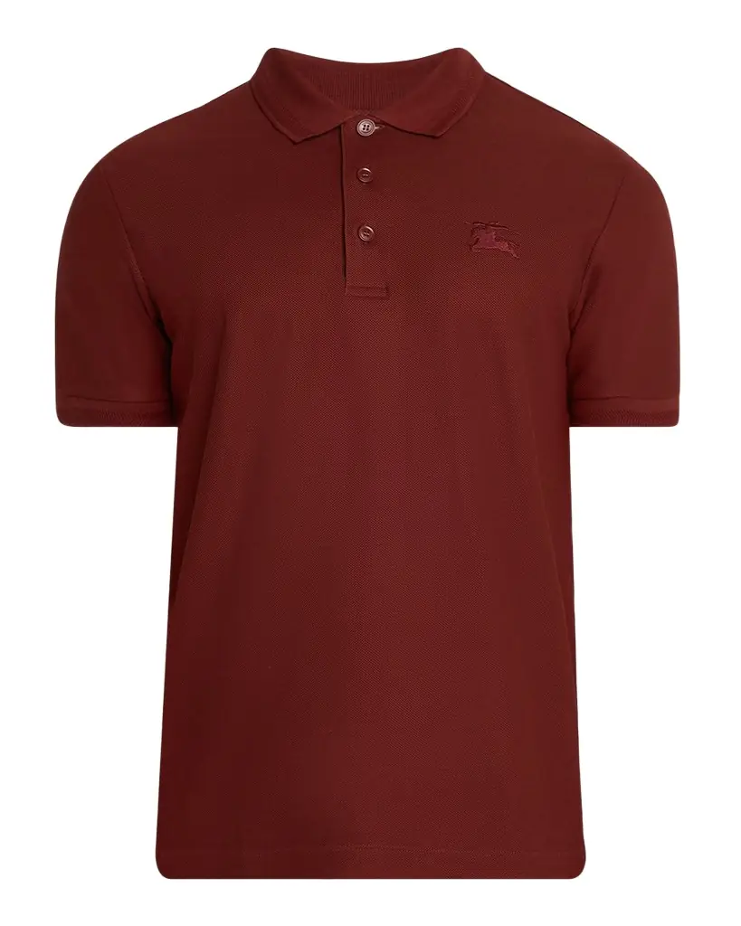 Burberry Men 's Cotton Check-Placket Polo Shirt