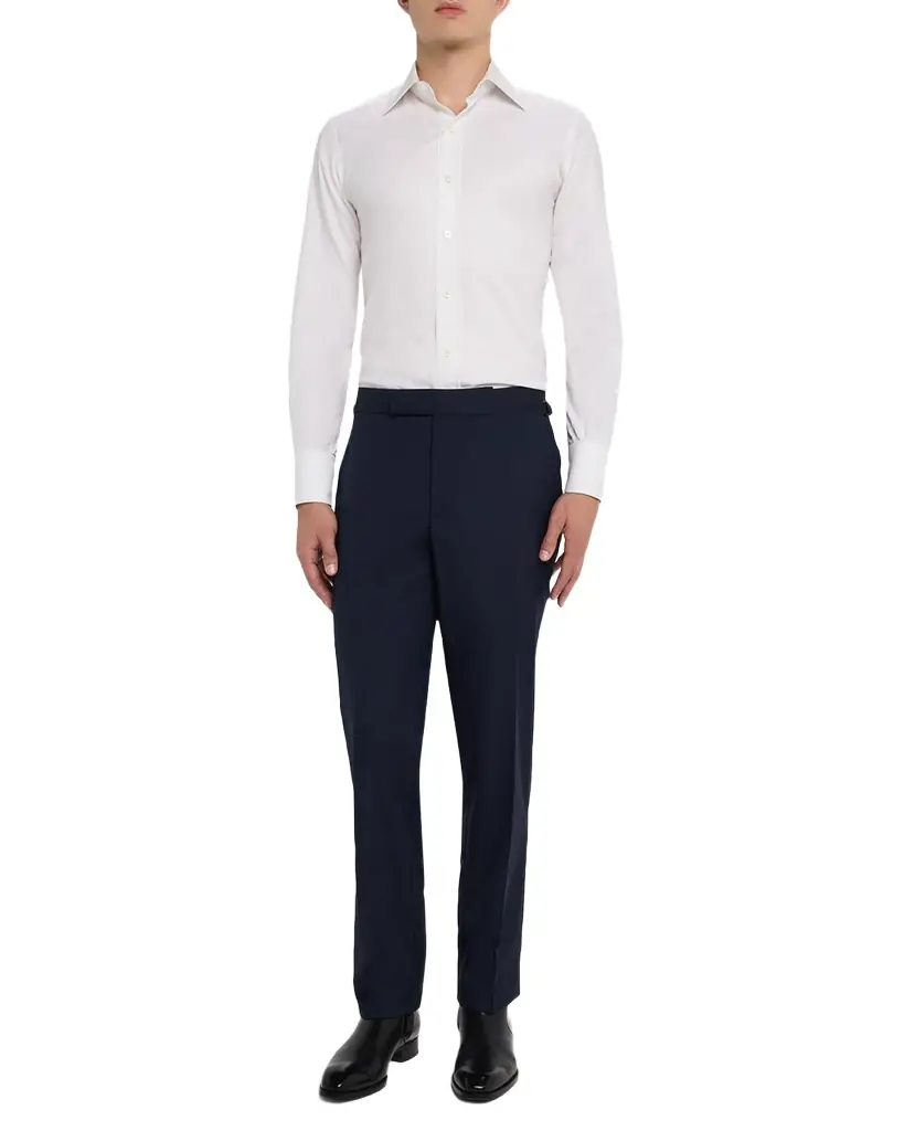 TOM FORD Men 's O Connor 120s Wool Flat-Front Trousers