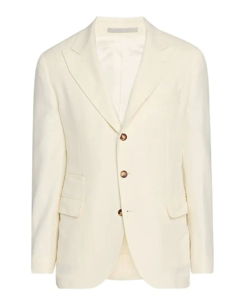 Brunello Cucinelli Men 's Cavallery Twill Peak-Lapel Sport Coat