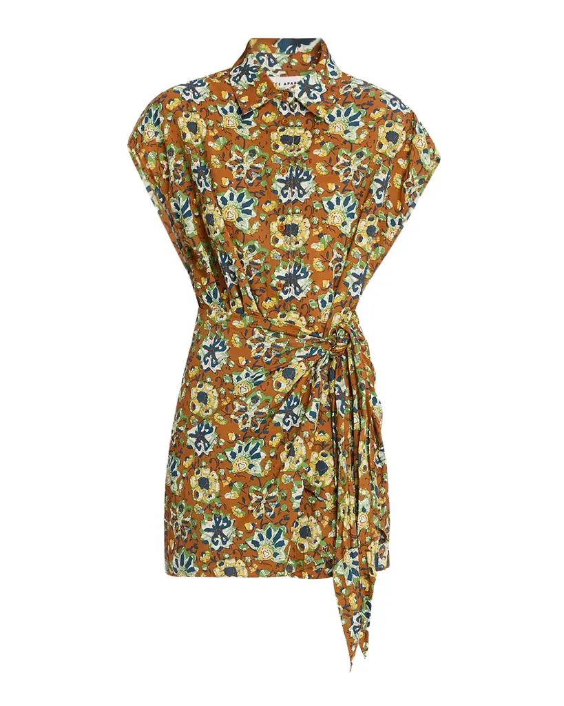 Apiece Apart San Vito Organic Cotton Voile Mini Dress
