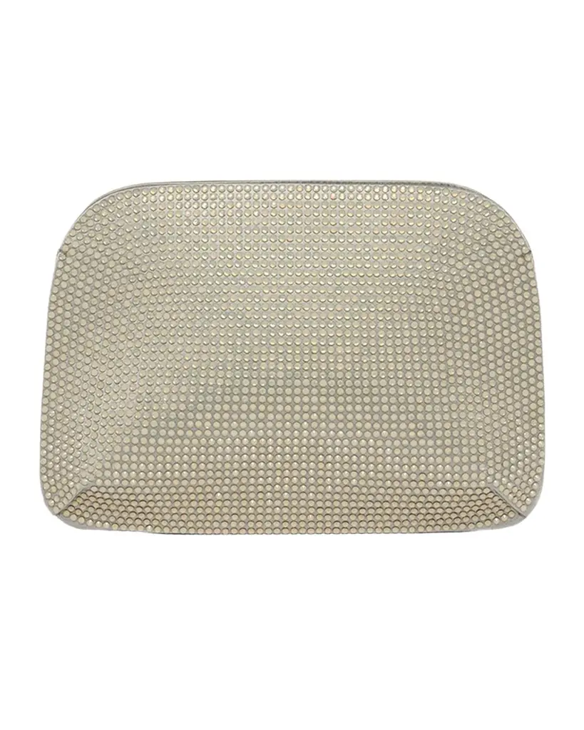 Giorgio Armani La Prima Rhinestone Satin Clutch Bag