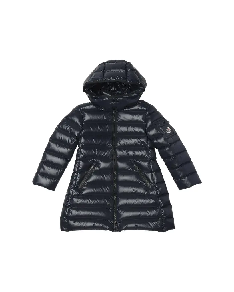 Moncler Girl's Moka Long Down Coat, Size 4-