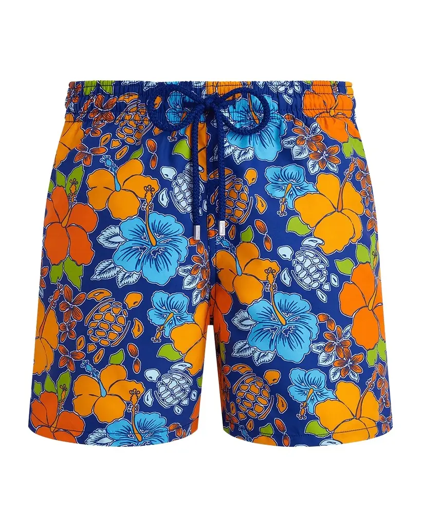 Vilebrequin Men 's Tropical Turtle Swim Trunks
