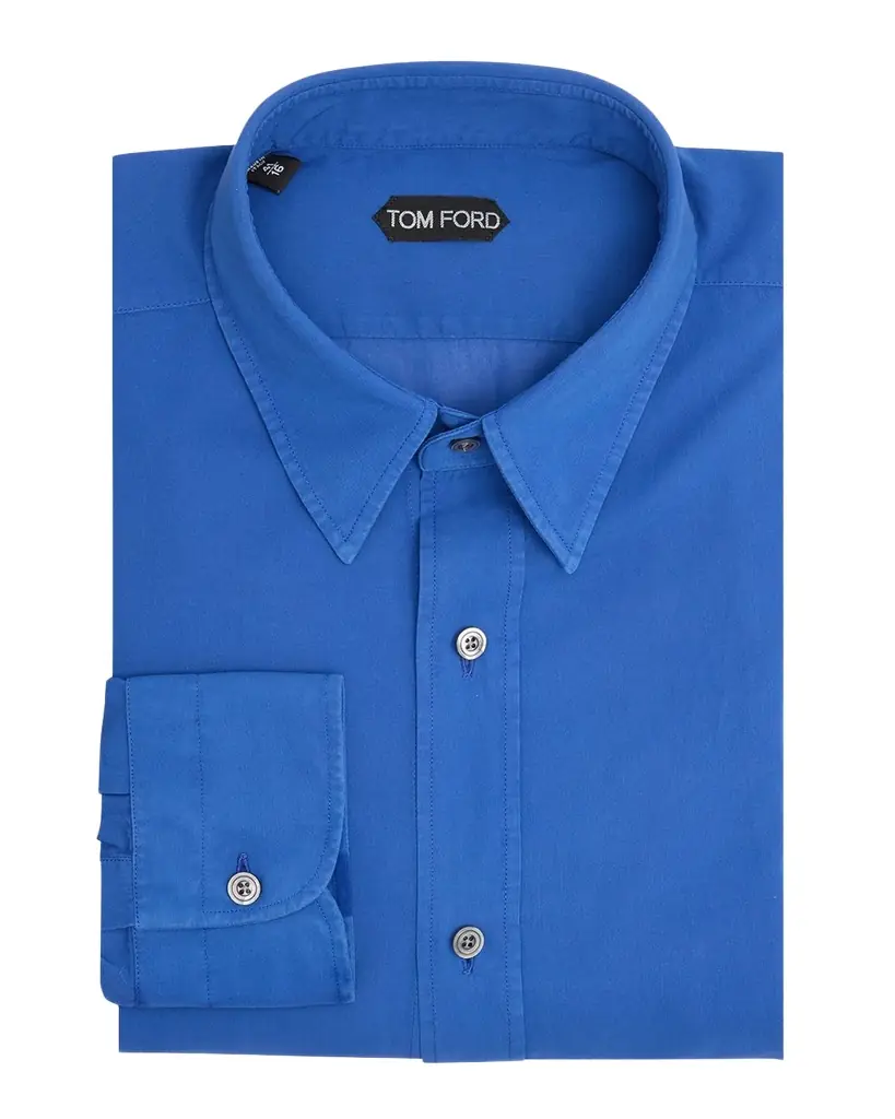 TOM FORD Men 's Refined Cotton Voile Fluid-Fit Shirt