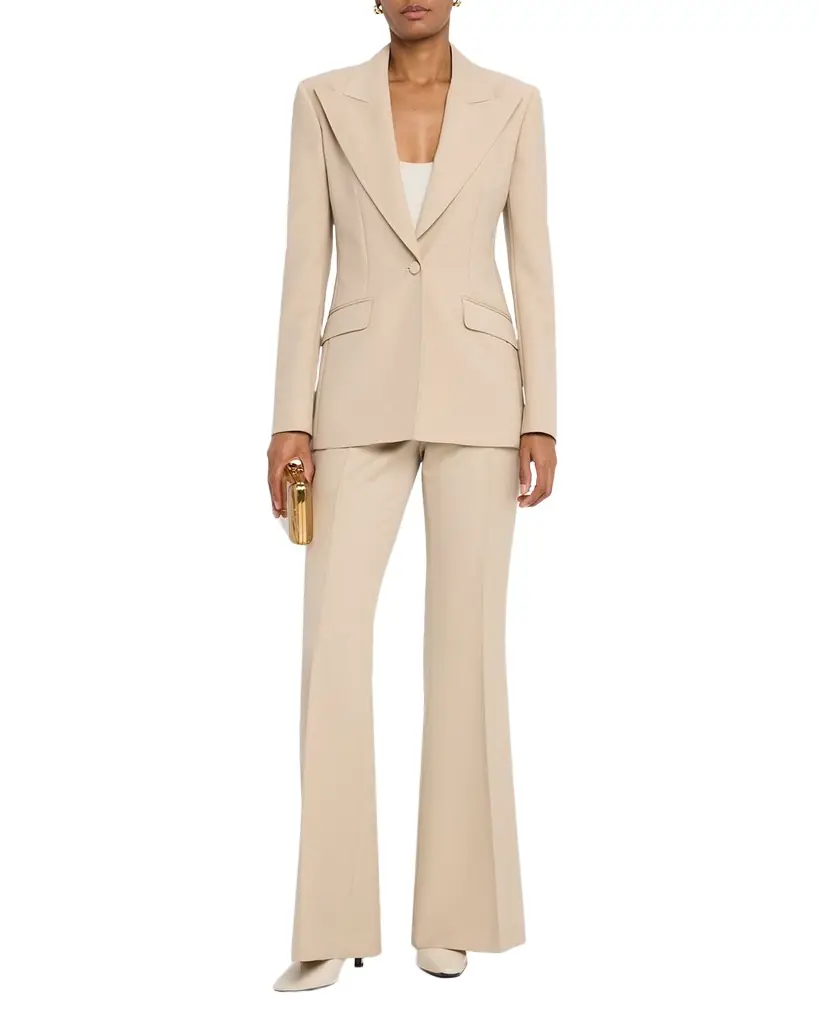 Gabriela Hearst Leiva Single-Breasted Blazer Jacket