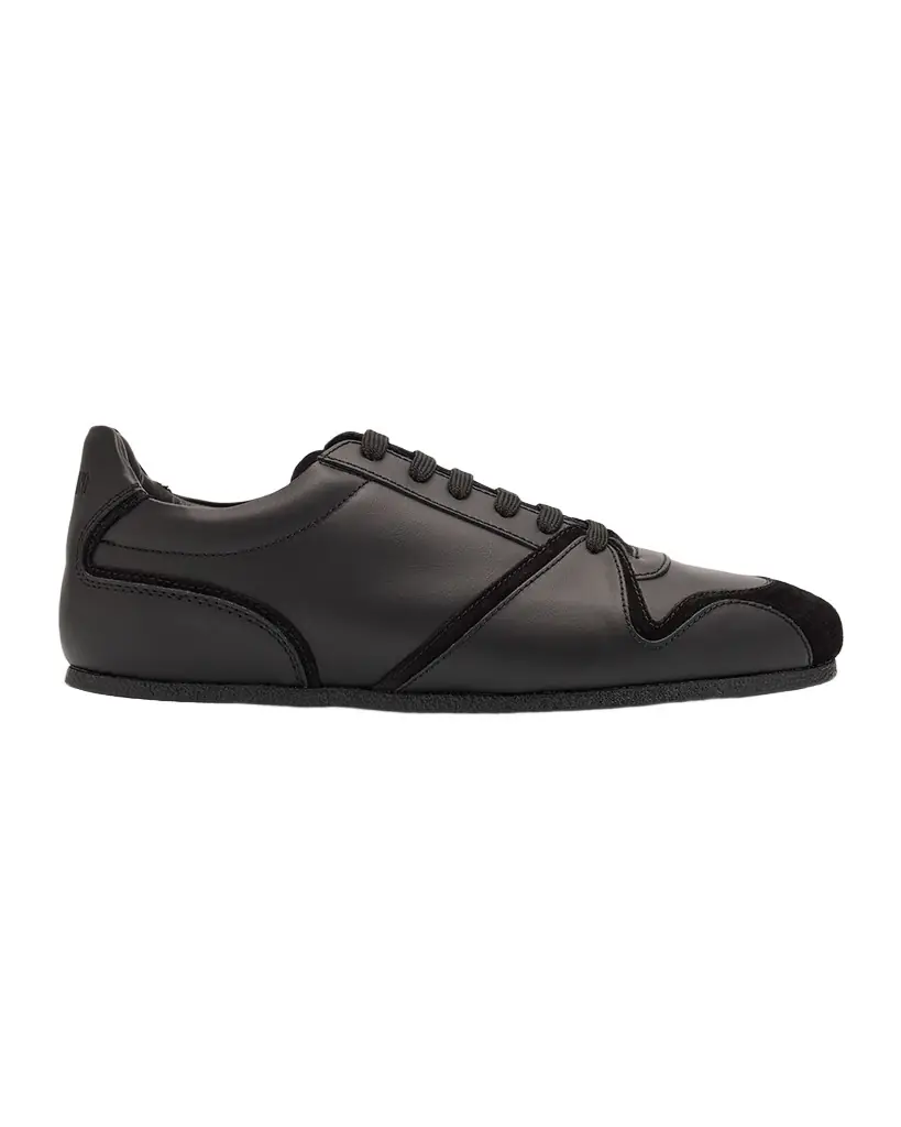 Moschino Men 's Leather and Suede Tennis Shoes