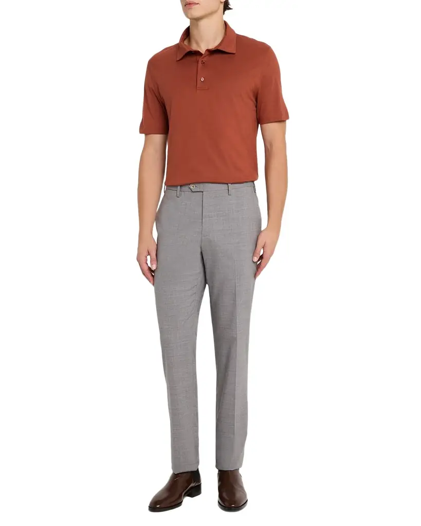 Brioni Men 's Cotton and Cashmere Polo Shirt
