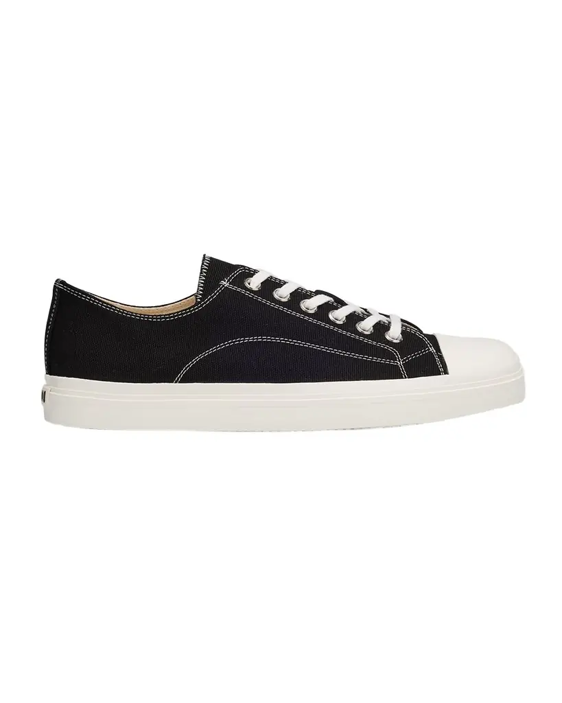 Moschino Men 's Edge Canvas Cap Toe Low-Top Sneakers