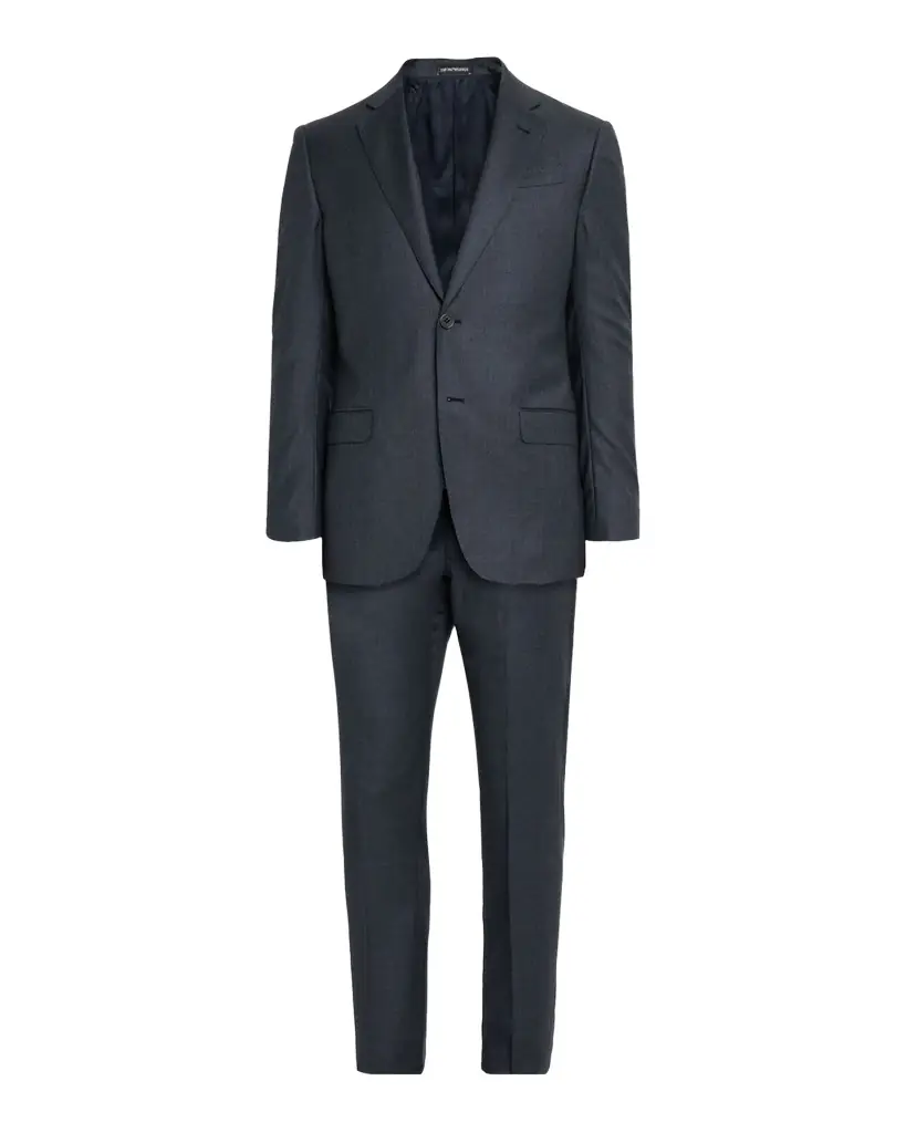 Emporio Armani Men 's 130 's Wool Petite Check G Line Two-Piece Suit