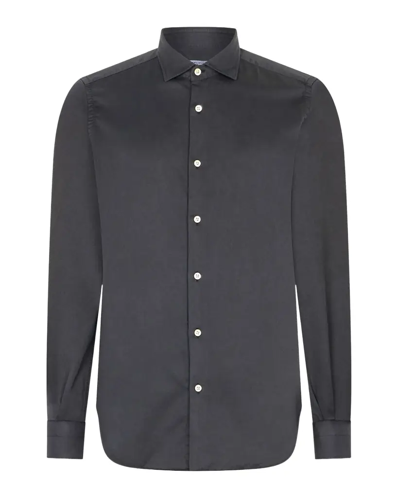 Boglioli Men 's Cotton and Lyocell Slim-Fit Sport Shirt
