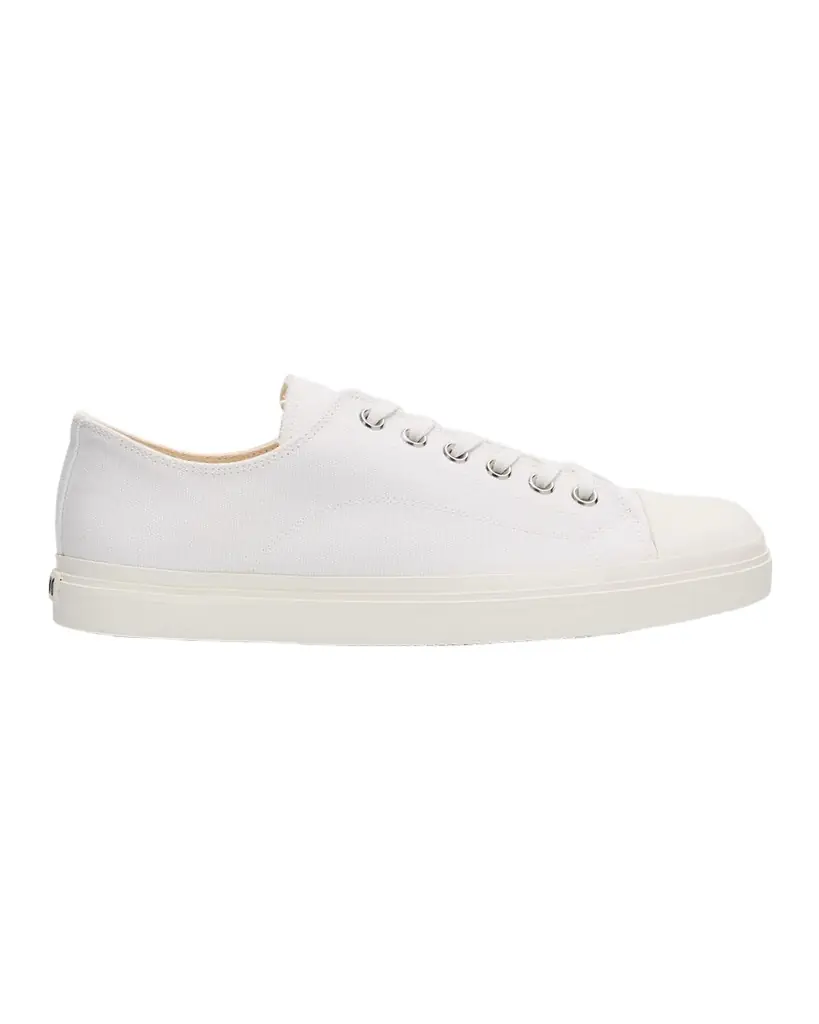 Moschino Men 's Edge Canvas Cap Toe Low-Top Sneakers