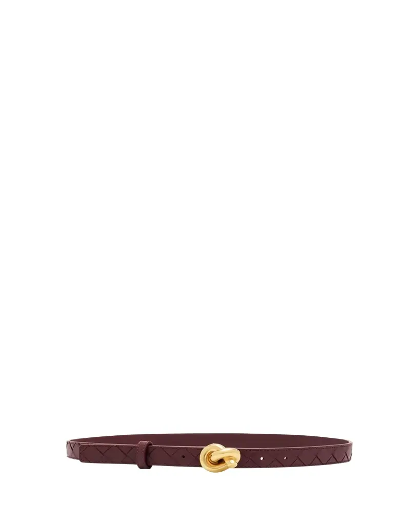 Bottega Veneta Intrecciato Leather Knot Belt