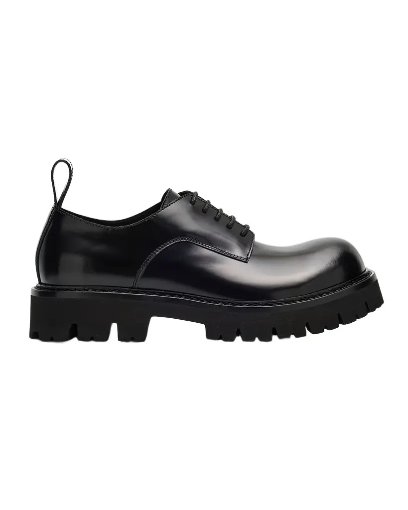Moschino Men 's Leather Chunky Lug-Sole Derby Shoes