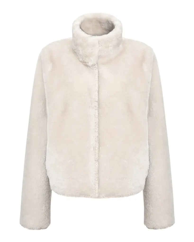 Gorski Reversible Merino Shearling Lamb Jacket With Embroidered Edges