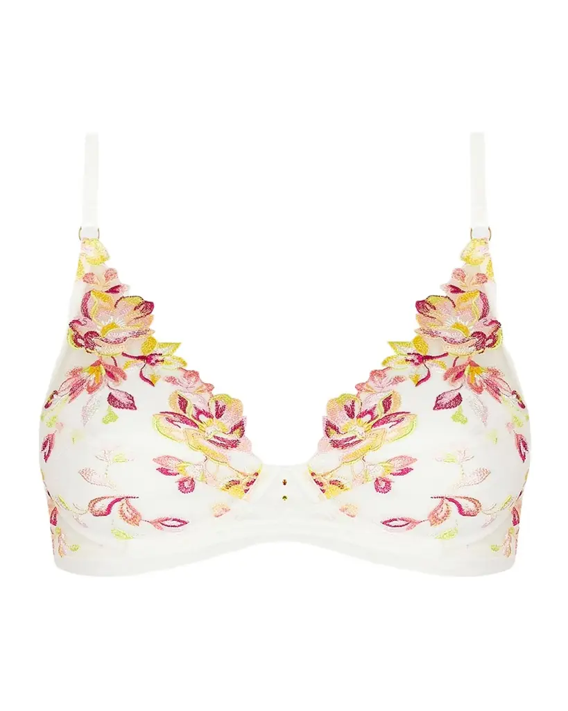 Lise Charmel Folie D 'Ete Floral-Embroidered Tulle Triangle Bra