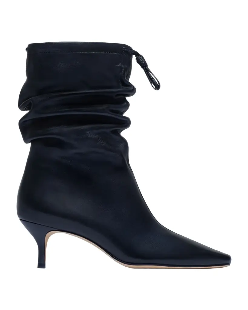 Bernardo Mazzie Scrunch Leather Ankle Boots