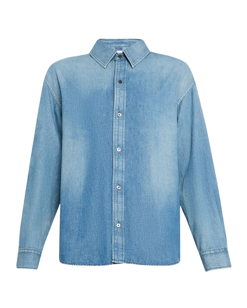 MOUSSY VINTAGE Felton Long-Sleeve Denim Shirt