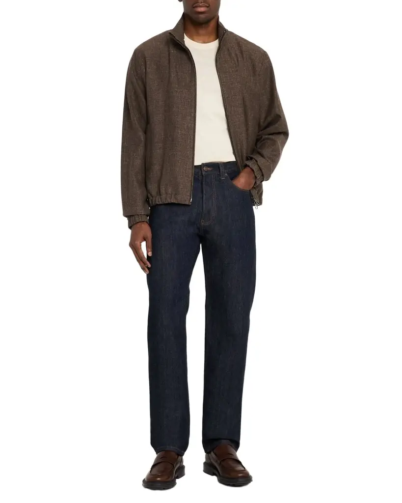 Loro Piana Men 's Sopra Visso Linen Bomber Jacket