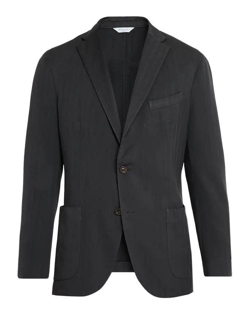 Boglioli Men 's Herringbone Two-Button Wool Jacket
