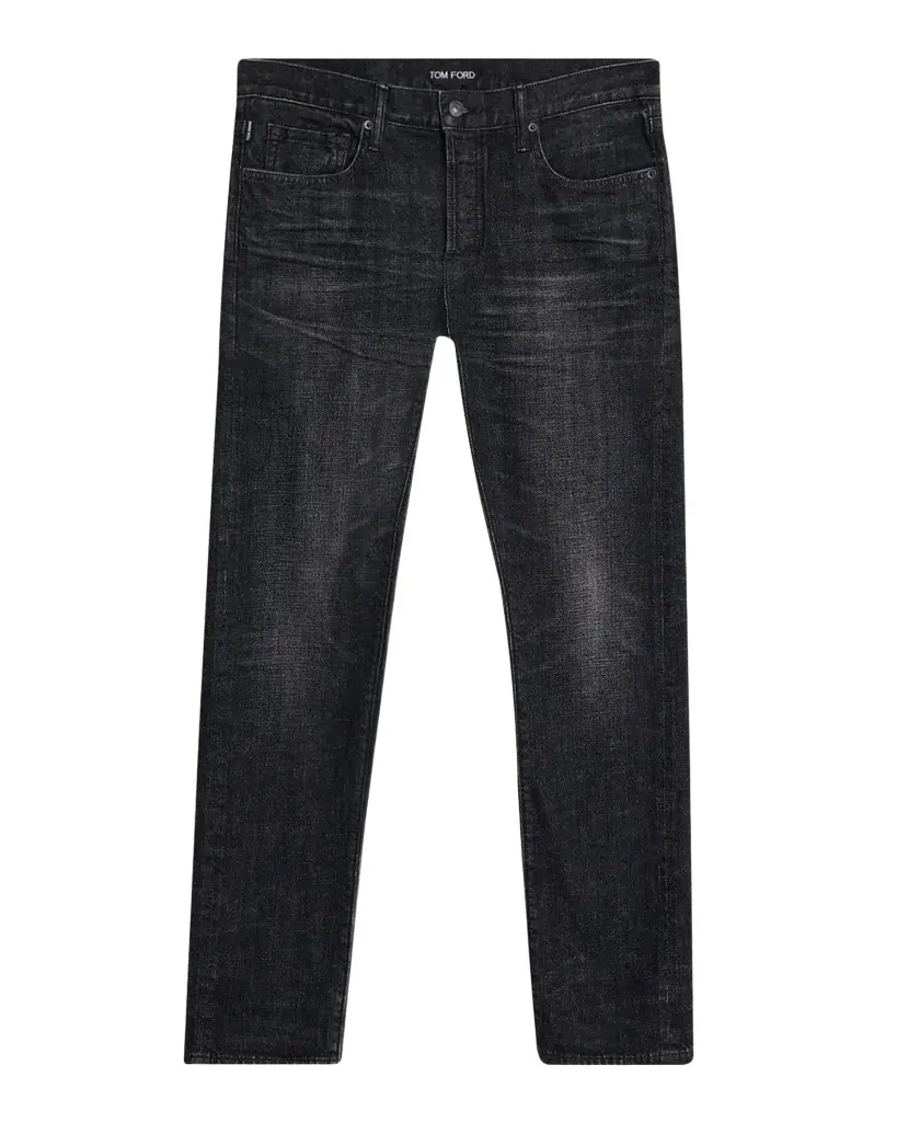 TOM FORD Men 's Dark Rinse Denim Straight-Fit Jeans
