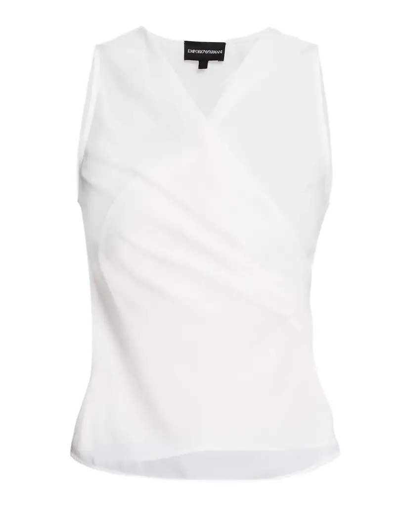 Emporio Armani Sleeveless Wrap-Front Top