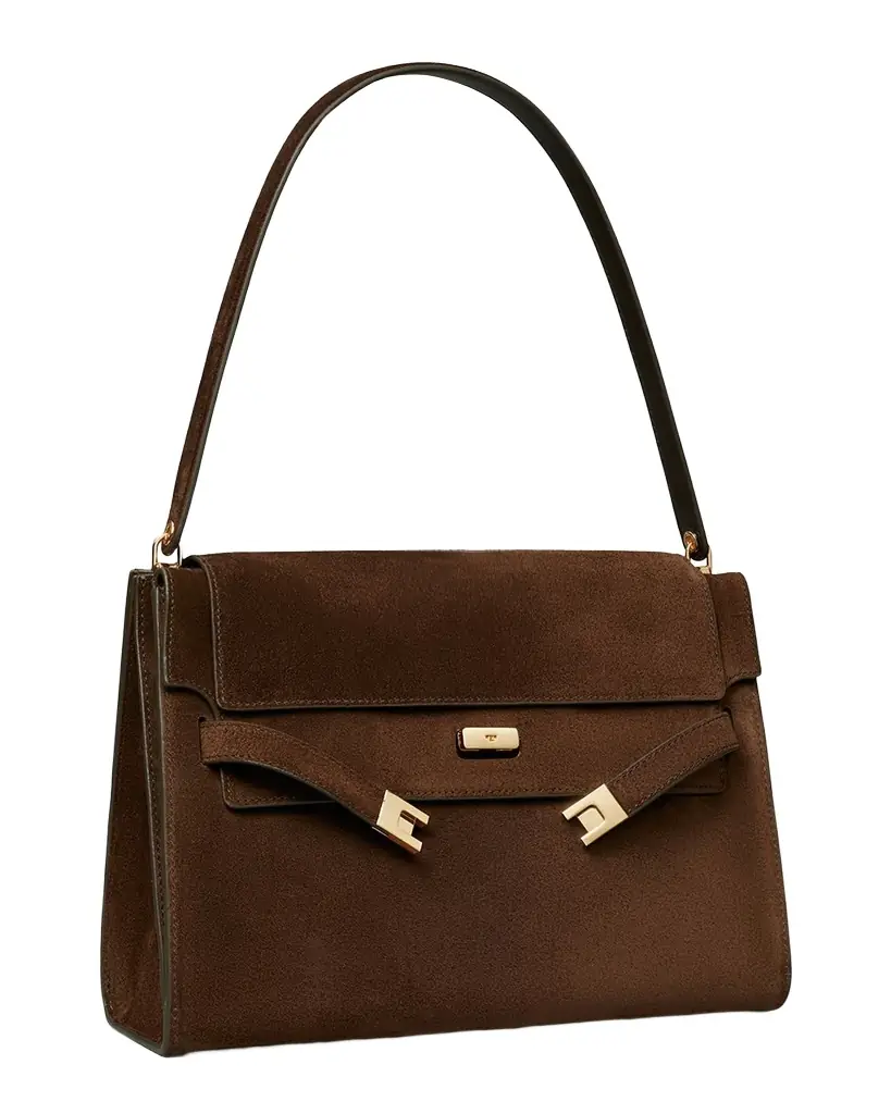 Tory Burch Large Suede Shoulder Bag
