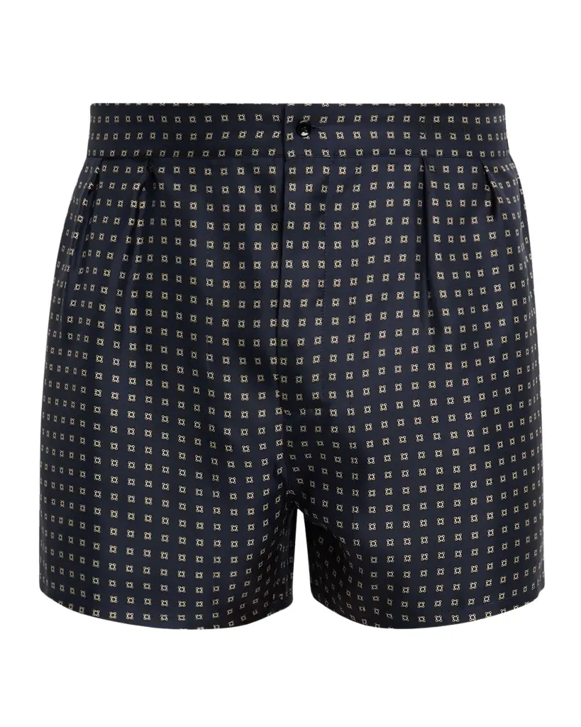 Saint Laurent Men 's Printed Pajama Shorts