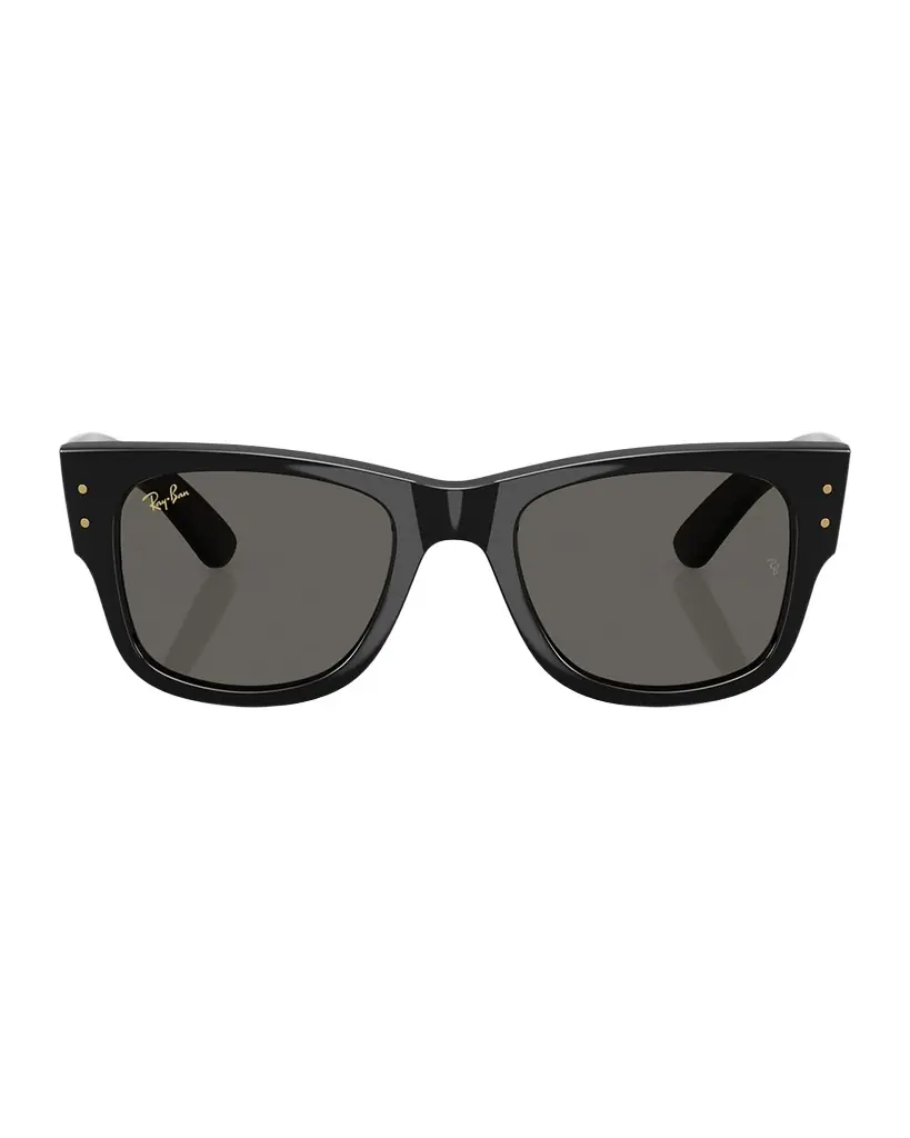 Ray-Ban Men 's RB0840S Mega Wayfarer A$AP ROCKY Blacked Out Collection Square Sunglasses
