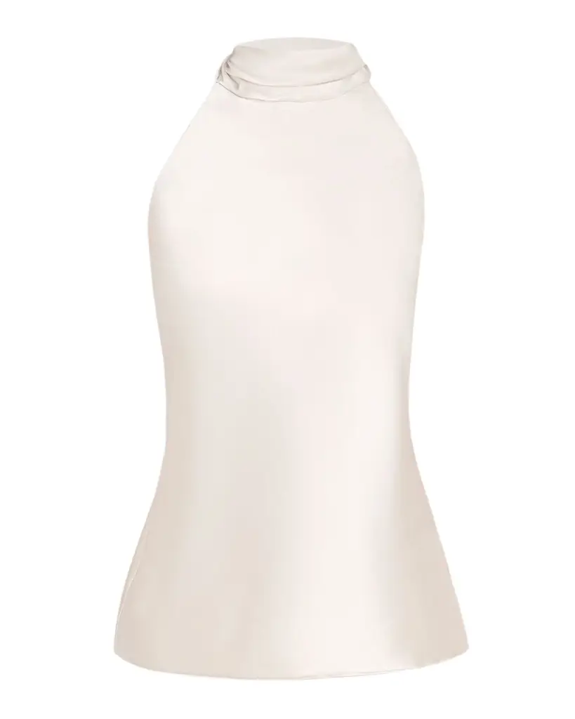Ralph Lauren Collection Chilton Stretch Silk Charmeuse Top