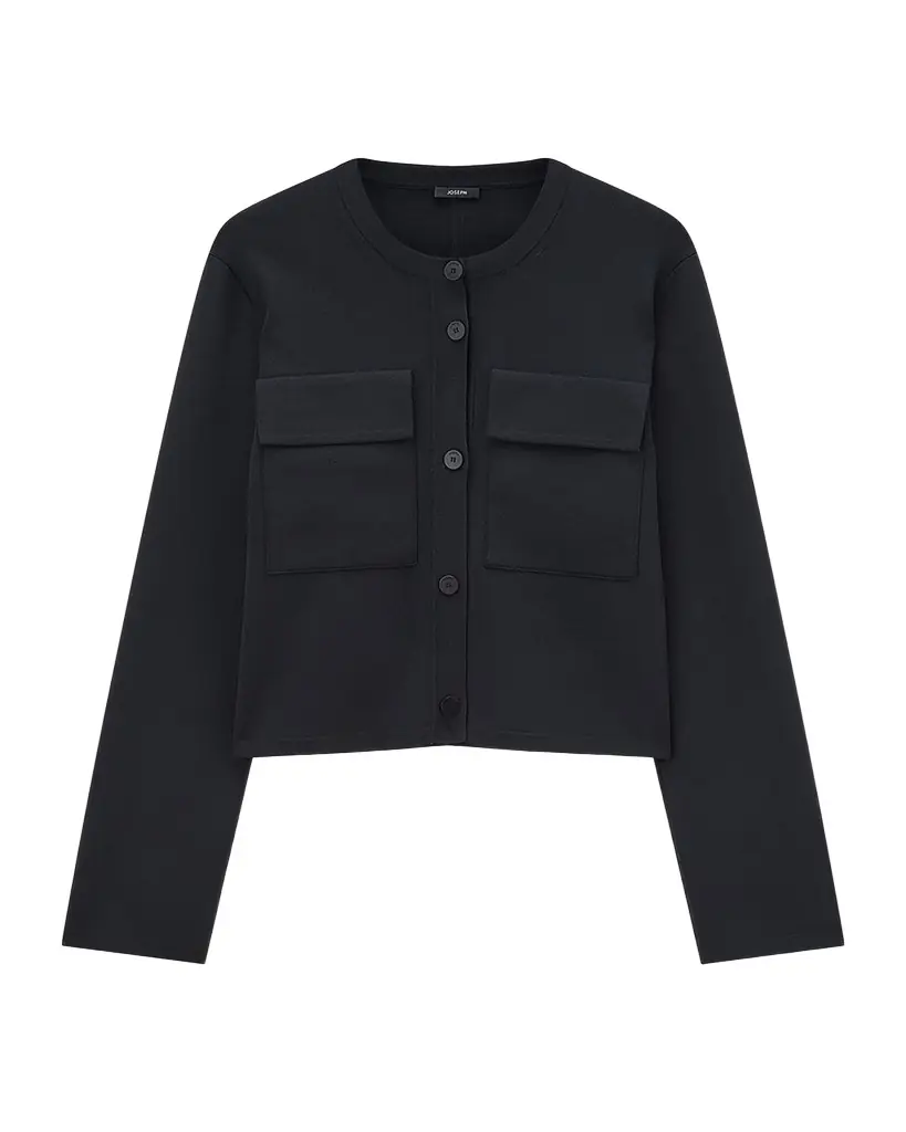 Joseph Viscose Knit Stretch Cardigan Jacket