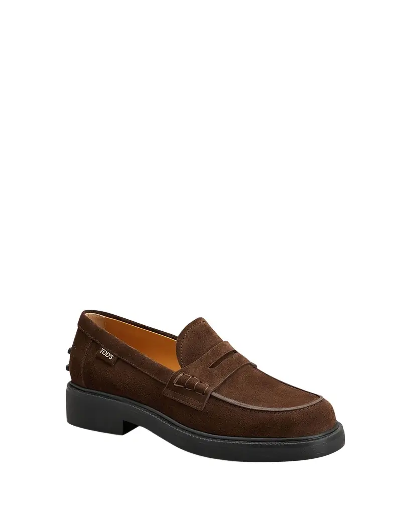 Tod 's Gomma Suede Penny Loafers